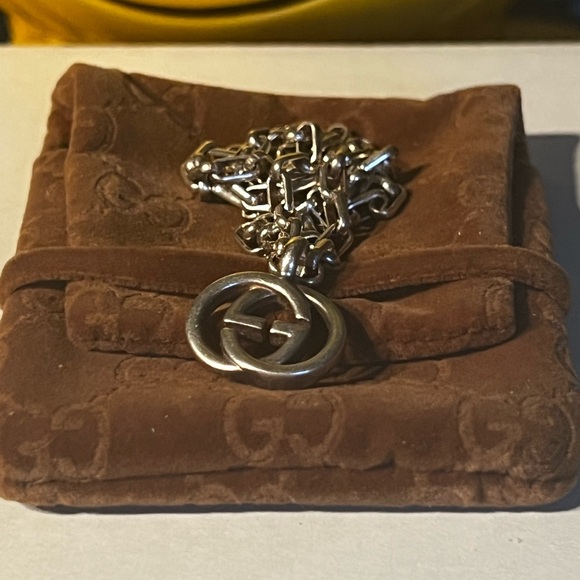 GUCCI 925 SILVER GG NECKLACE - Picture 6 of 7